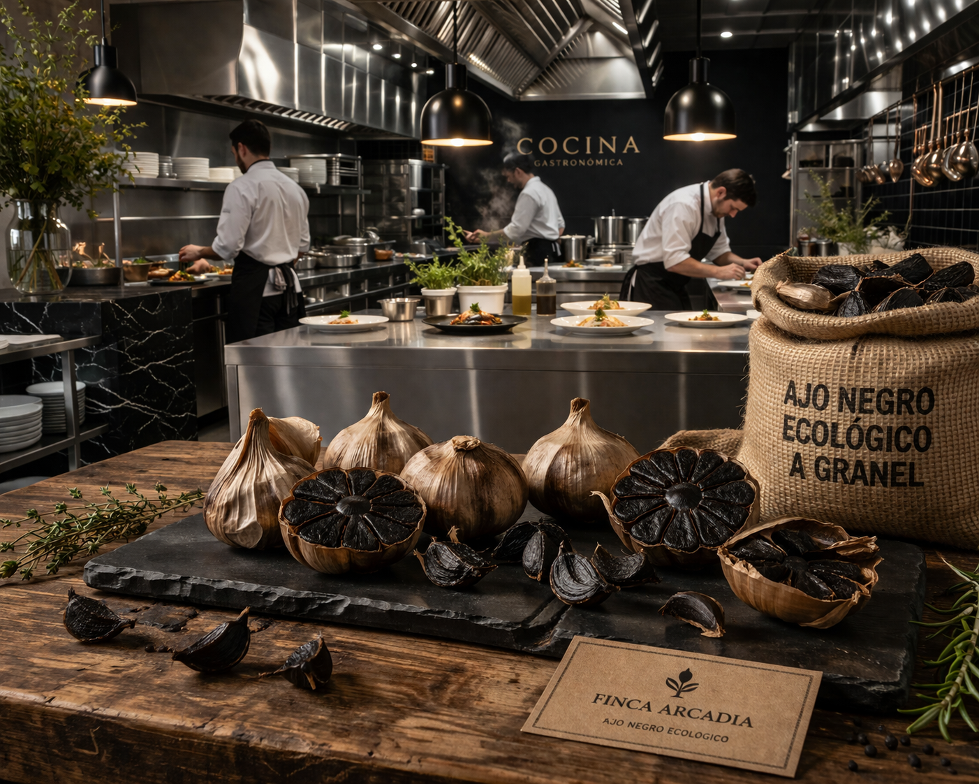 Ajo negro ecológico a granel para restaurantes: sabor, calidad y diferenciación en tu cocina