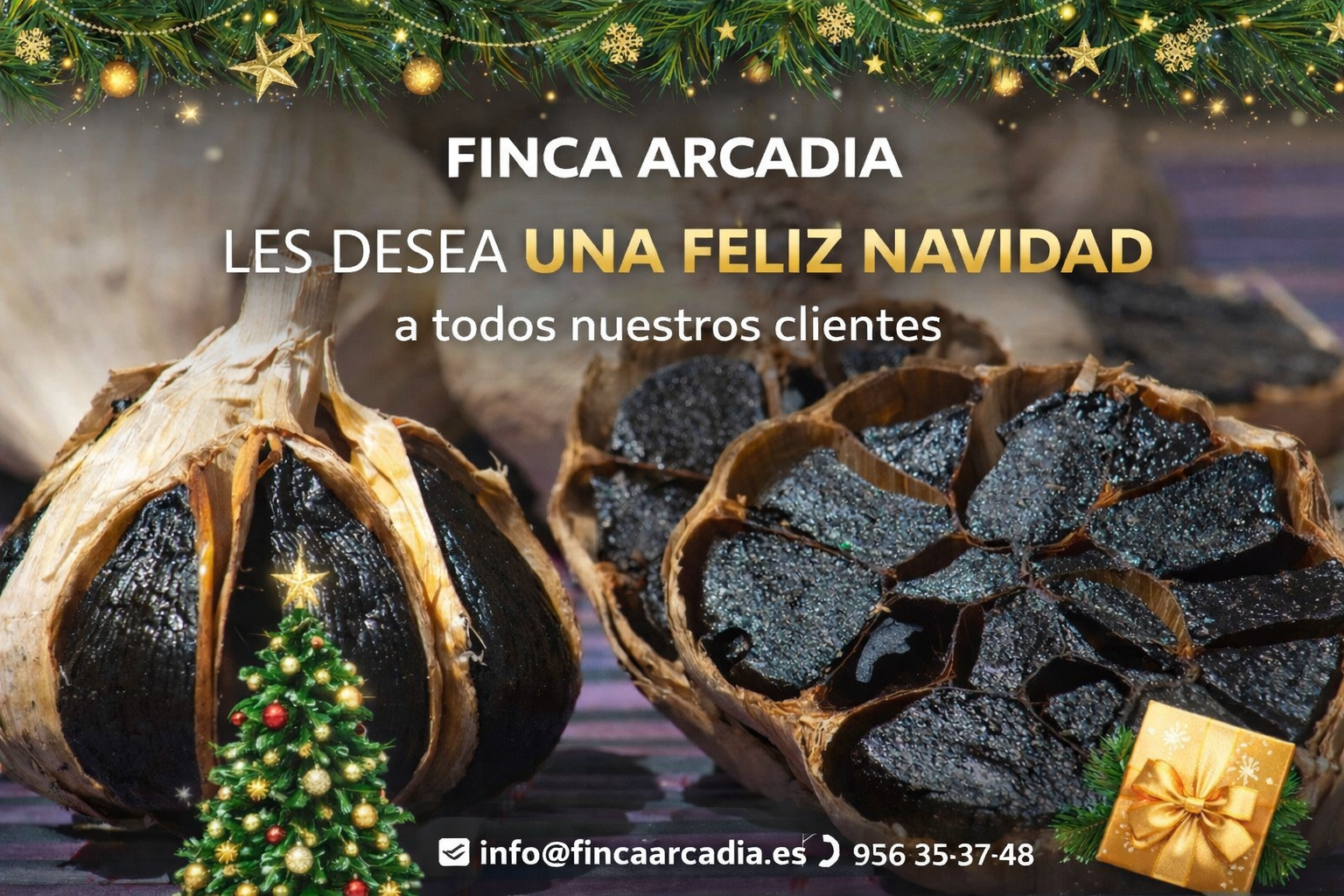 Feliz Navidad de parte de Finca Arcadia